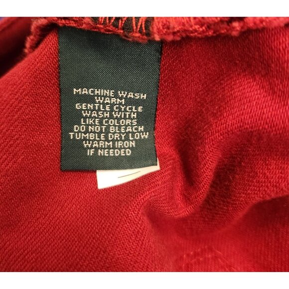 Womens‎ Lauren Jeans Co Lauren Ralph Lauren LRL Red Jeans Size 4P See Desc. EUC - Picture 16 of 16